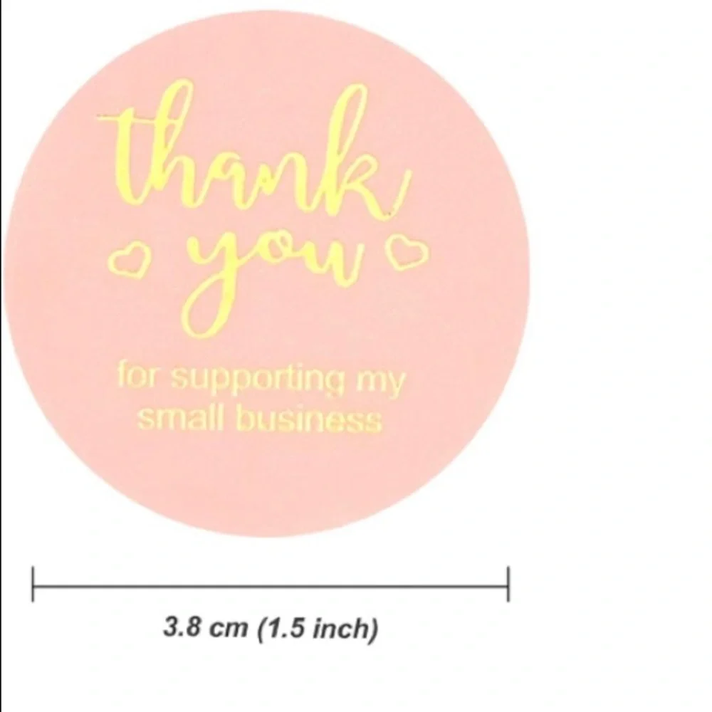 100 ~1.5” Thank You Boutique Stickers 🌟🆕🌟 2 For $15 (Bundle & Save)